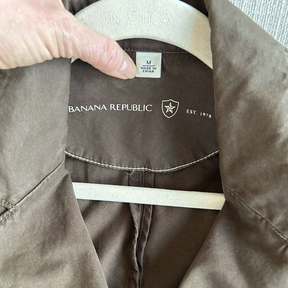 Banana Republic Army Green Blazer Size Medium - Picture 5 of 7
